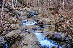 Mountain Stream in Winter