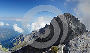 Mountain summit panorama