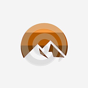 Mountain Sunrise Logo illustrator