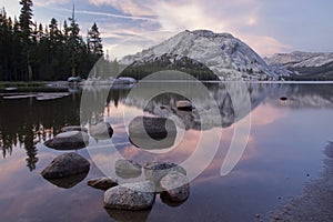 Mountain at sunset