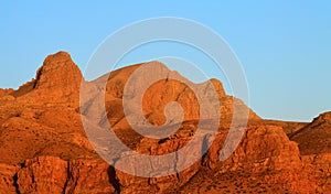 Mountain sunset neimeng China