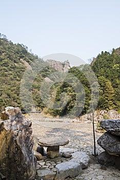 Mountain and table