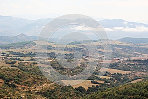 A mountain terrain of Siurana in Priorat, Spain