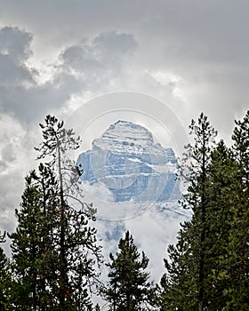 A mountain top in Banff National Park, Canada.