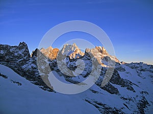 Mountain top in French Alps