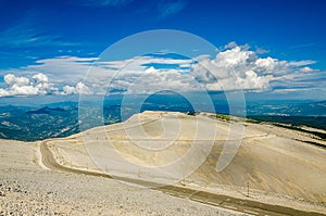 Mountain top of the Mont Ventoux in the Haute-Provence