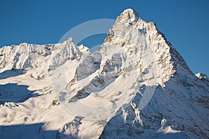 Mountain top in the mountains of Dombai, Caucasus