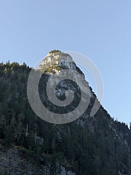 Mountain tour Sonnenberggrat and Sonnenspitze mountain, Bavaria, Germany