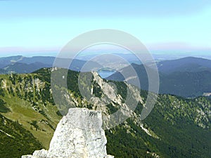 Mountain tour to mountain Aiplspitz in Bavaria, Germany