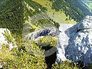 Mountain tour to mountain Aiplspitz in Bavaria, Germany