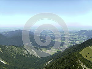 Mountain tour to mountain Aiplspitz in Bavaria, Germany