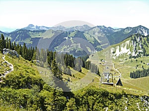 Mountain tour to mountain Aiplspitz in Bavaria, Germay