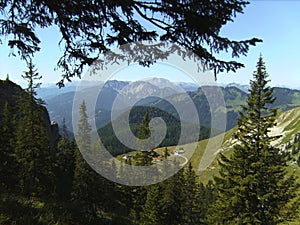 Mountain tour to mountain Aiplspitz in Bavaria, Germay