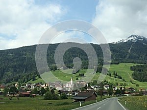 Mountain town of Garmisch, Germany