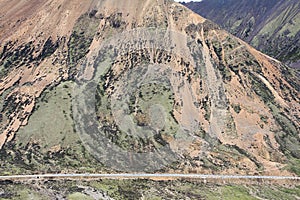 Mountain and trafficway