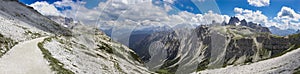 Mountain trail, Dolomites, Italy.