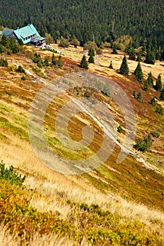 Mountain trail in Karkonosze