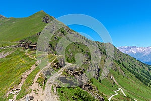 Mountain trail in Piedmont, Italy