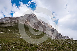 Mountain trail road in Abruzzo, Gran Sasso National park