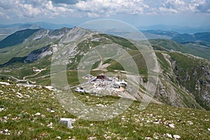 Mountain trail road in Abruzzo, Gran Sasso National park