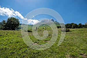 Mountain trail road in Abruzzo, Gran Sasso National park