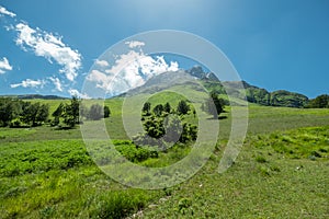 Mountain trail road in Abruzzo, Gran Sasso National park