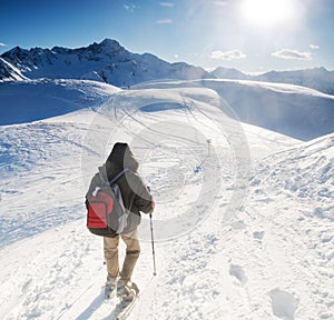 Mountain trekking