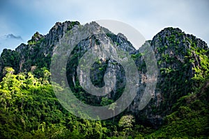 Mountain in Tropical Forest Noen Maprang, Thailand