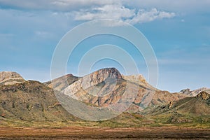 A mountain of unusual texture in the steppes of Tuva