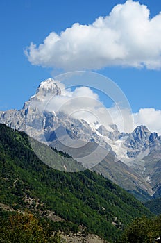 Mountain Ushba,Upper Svaneti, Georgia, Europe