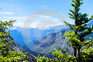 Mountain valley at Banff National Park