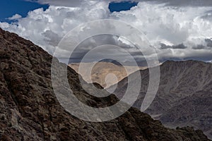 Mountain Valley with Blue sky in summer of Leh Ladakh