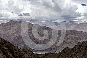 Mountain Valley with Blue sky in summer of Leh Ladakh