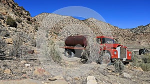 Mountain valley desert old abandoned farm truck HD