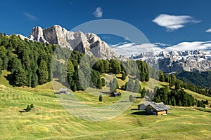 Mountain valley in the Italy alps