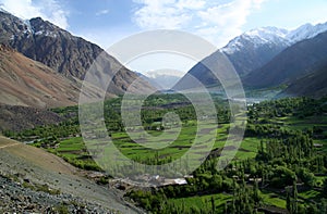 Mountain valley in Karakorum