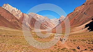 Mountain valley panorama in Argentina