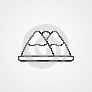 Mountain vector icon sign symbol