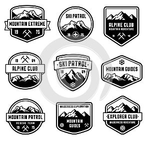 Mountain Vector insignias