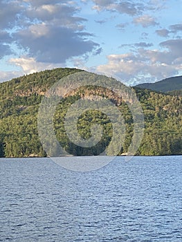 Mountain View along lake George