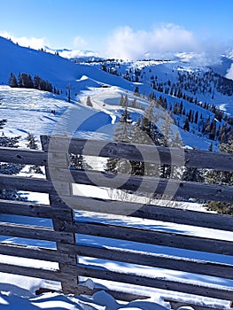 Mountain view in Alps in Austria