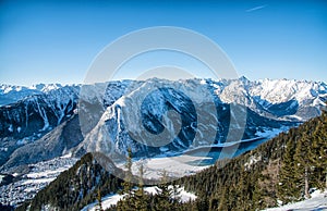 mountain view at the Alps in Tyrol, Austria