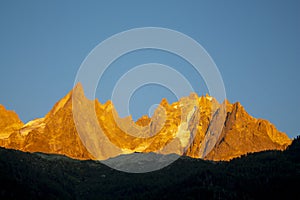 Mountain view from Chamonix