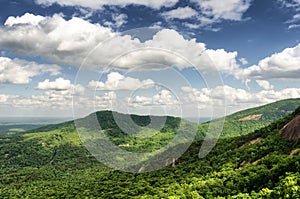 Mountain view from the Chimney rock