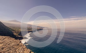 Mountain view about the coast from Tenerife