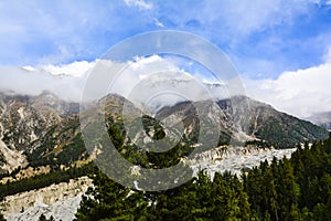 Mountain view from Fairy Meadows grassland