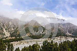 Mountain view from Fairy Meadows grassland