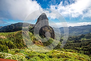 Mountain view on La Gomera island