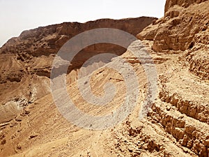 Mountain view from Masada fortress, Israel.