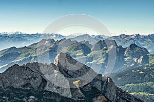 Mountain view from Mount Saentis, Switzerland